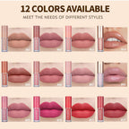 12 Matte Colors Liquid Lipstick Box - 2.5ml*12pcs