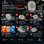 Hublot Style Luxury Skeleton Dial Men's Watch – Silver Stainless Steel | Premium Square Design