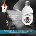 Wireless Wifi  360° Light Bulb Camera