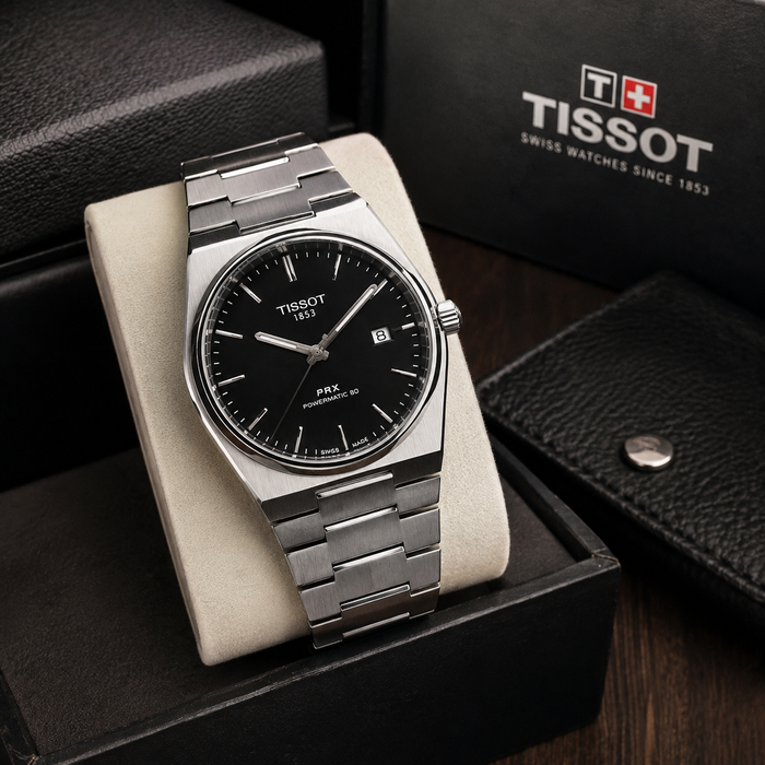 Tissot Luxury Men's Watch | Premium Stainless Steel Waterproof Quartz Wristwatch with Sapphire Crystal