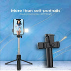 Multifunctional Portable Bluetooth Wireless Integrated Selfie Stick & Tripod